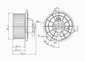 Mazda HVAC Blower Motor (Protege) - TYC 700032