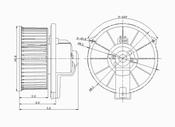 Mitsubishi HVAC Blower Motor (Mirage) - TYC 700084