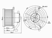 Nissan HVAC Blower Motor (Pathfinder Pickup) - TYC 700111