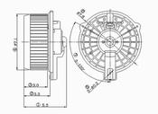 Acura Honda HVAC Blower Motor (TSX Accord) - TYC 700003