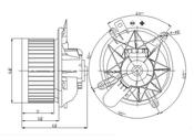 Mazda HVAC Blower Motor (6) - TYC 700114