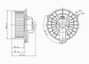 Acura Honda HVAC Blower Motor (TL Accord) - TYC 700004