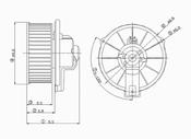 Mitsubishi HVAC Blower Motor (Eclipse Galant) - TYC 700035
