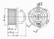 Nissan HVAC Blower Motor (Frontier Sentra) - TYC 700045