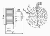 Nissan Subaru HVAC Blower Motor (Xterra Sentra Forester Impreza Frontier) - TYC 700046