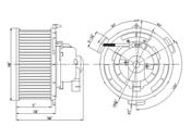 Mazda HVAC Blower Motor (3 5) - TYC 700094
