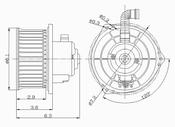 Nissan Infiniti HVAC Blower Motor (Pathfinder G20 I30 Maxima QX4) - TYC 700044