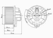Mitsubishi HVAC Blower Motor (Galant) - TYC 700037