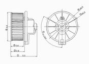 Toyota Mitsubishi HVAC Blower Motor - TYC 700039