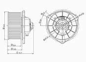 Mitsubishi HVAC Blower Motor (Lancer Outlander) - TYC 700038