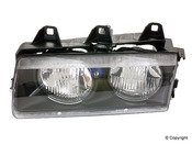 BMW Headlight Assembly Left (E36) - Hella (OEM) 63121468865