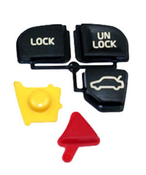 Volvo Remote Key Housing Insert w/ Panic Button (S60 V70 XC70 XC90 S80) 8685150I