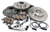 BMW Brake Kit w/ Stainless Braided Hoses (E36) - Brembo / Akebono / Techna-Fit E36BK3