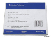 Audi Bentley Repair Manual On CD-ROM (90) - Bentley A905
