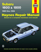 Subaru Haynes Repair Manual (1600 1800) - Haynes HAY-89003