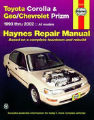 Toyota Geo Haynes Repair Manual (Corolla Prizm) - Haynes HAY-92036