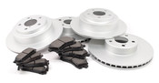 Subaru Disc Brake Pads and Rotors Kit (Legacy) - Meyle/Akebono LEGACYBRAKEKIT3