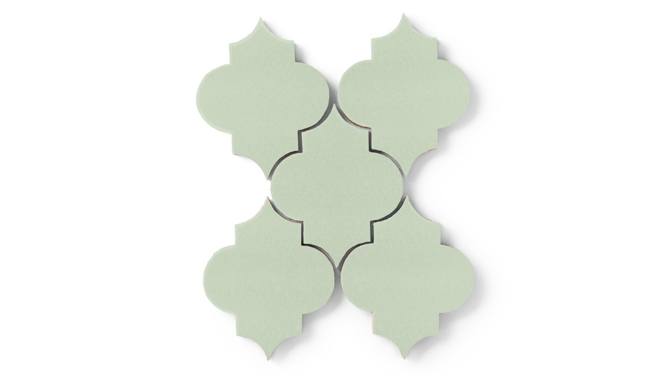 mint green sea glass paseo tile pattern