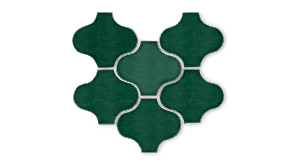fireclay tile venetian green in paseo shape variation