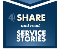 Share and read service stories