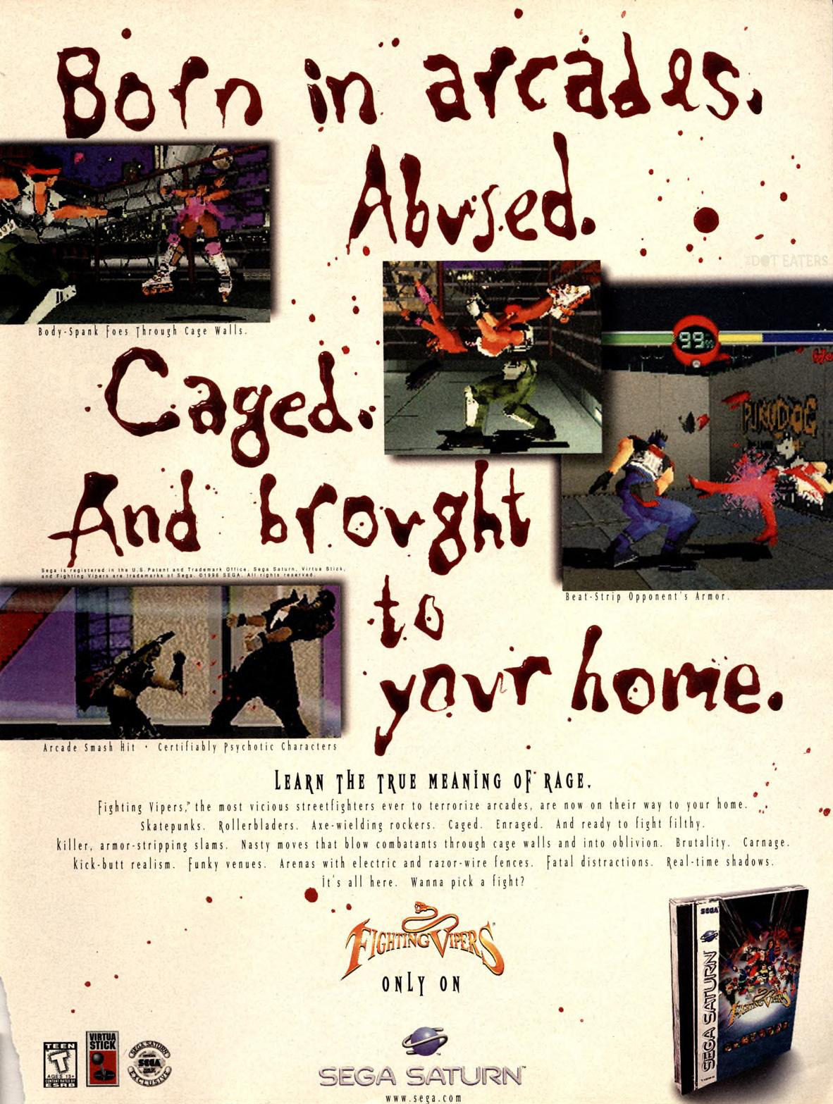 A popular arcade fighting game lands on the Saturn. Sega