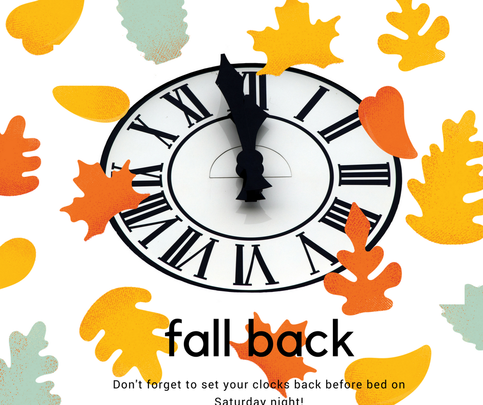 Don't to set back your clocks before bed tonight! Set your