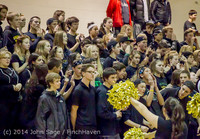 6340 Cheer and Black-Out at BBall v Granite Falls 120214