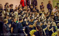 6345 Cheer and Black-Out at BBall v Granite Falls 120214