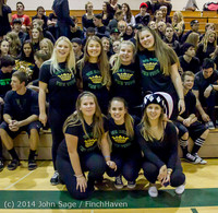 6374 Cheer and Black-Out at BBall v Granite Falls 120214