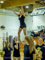 6543 Cheer and Black-Out at BBall v Granite Falls 120214