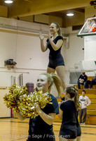 6549 Cheer and Black-Out at BBall v Granite Falls 120214