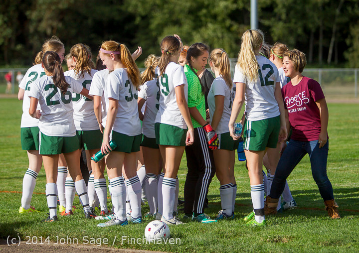 Second Half Set one Vashon Island High School Girls Varsity Soccer v