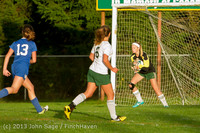 8063 Girls Soccer v Life-Chr 092313