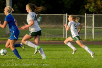 8108 Girls Soccer v Life-Chr 092313