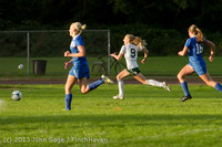 8186 Girls Soccer v Life-Chr 092313