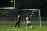 8287 Girls Soccer v Life-Chr 092313