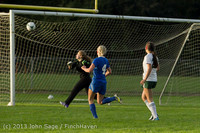 8338 Girls Soccer v Life-Chr 092313
