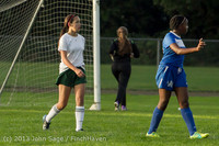 8388 Girls Soccer v Life-Chr 092313