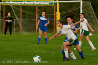 8449 Girls Soccer v Life-Chr 092313