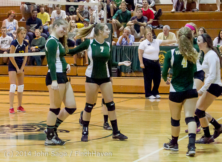Set three VHS Varsity Volleyball v EastsidePrep 09/10/2014