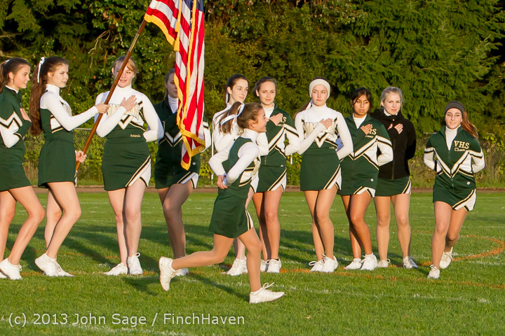 5455 VHS Fall Cheer 2013 at Football v Port Townsend 100413