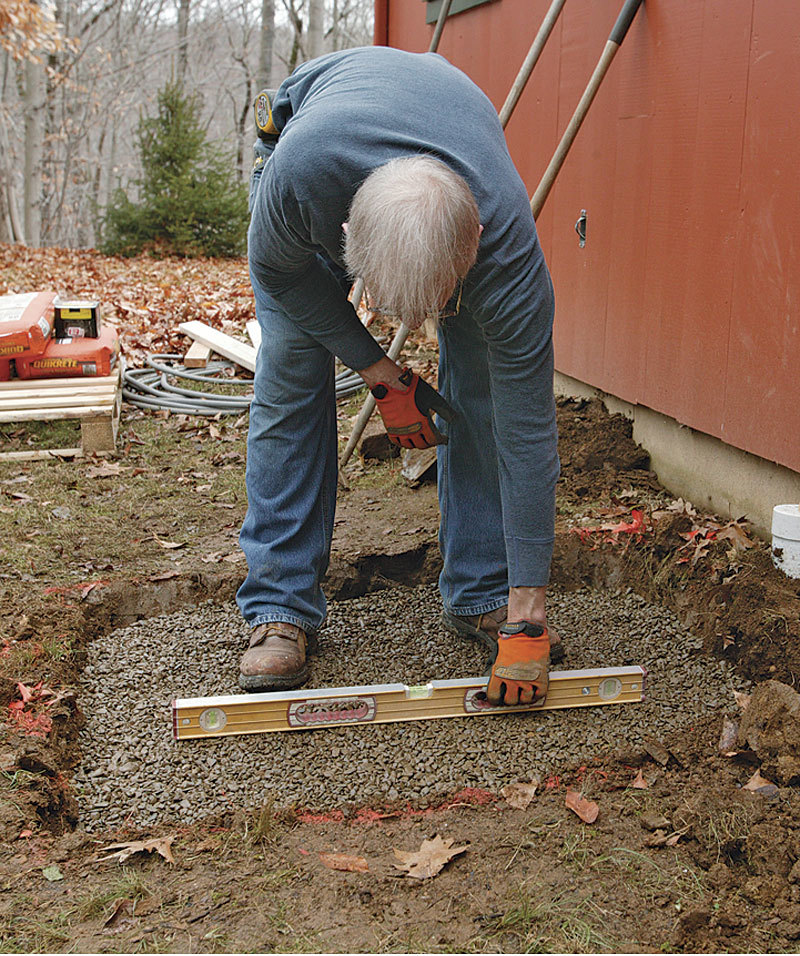 Placing a Small Concrete Slab Fine Homebuilding