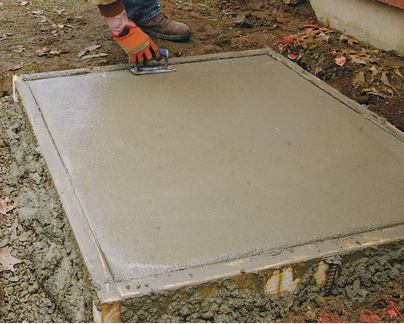 Placing a Small Concrete Slab Fine Homebuilding