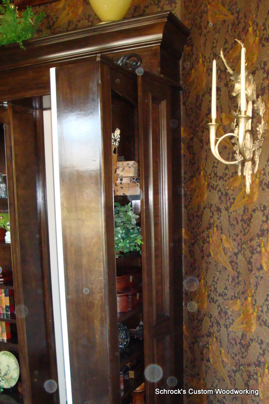 Custom Designed Swinging Bookcase Fine Homebuilding