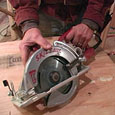 Cutting curves with circular saw Cutting curves with circular saw