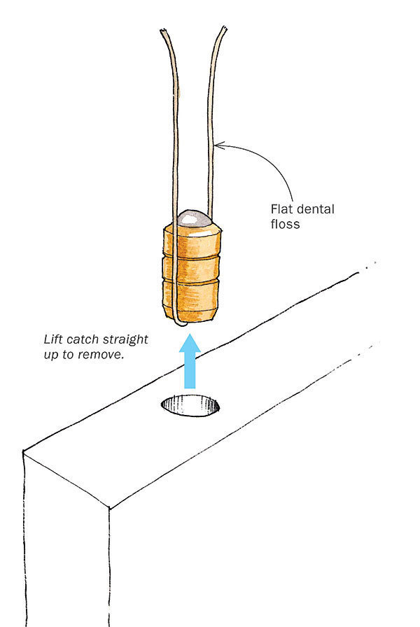 Removing Ball Catches During Test-Fitting - FineWoodworking