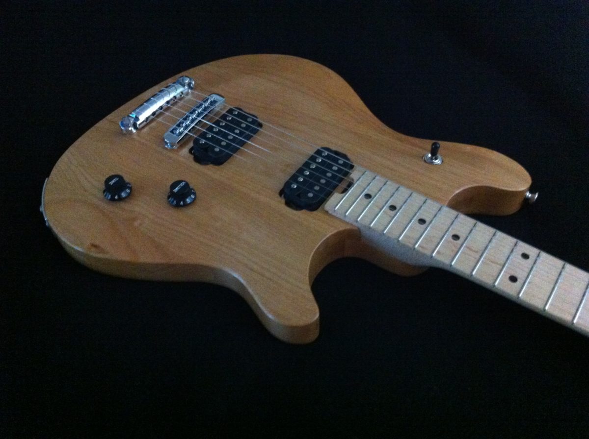 Alder solidbody, carvedtop electric guitar FineWoodworking