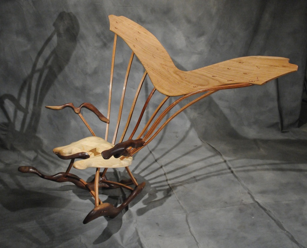 My modification of a Fine Woodworking Windsor Rocking 