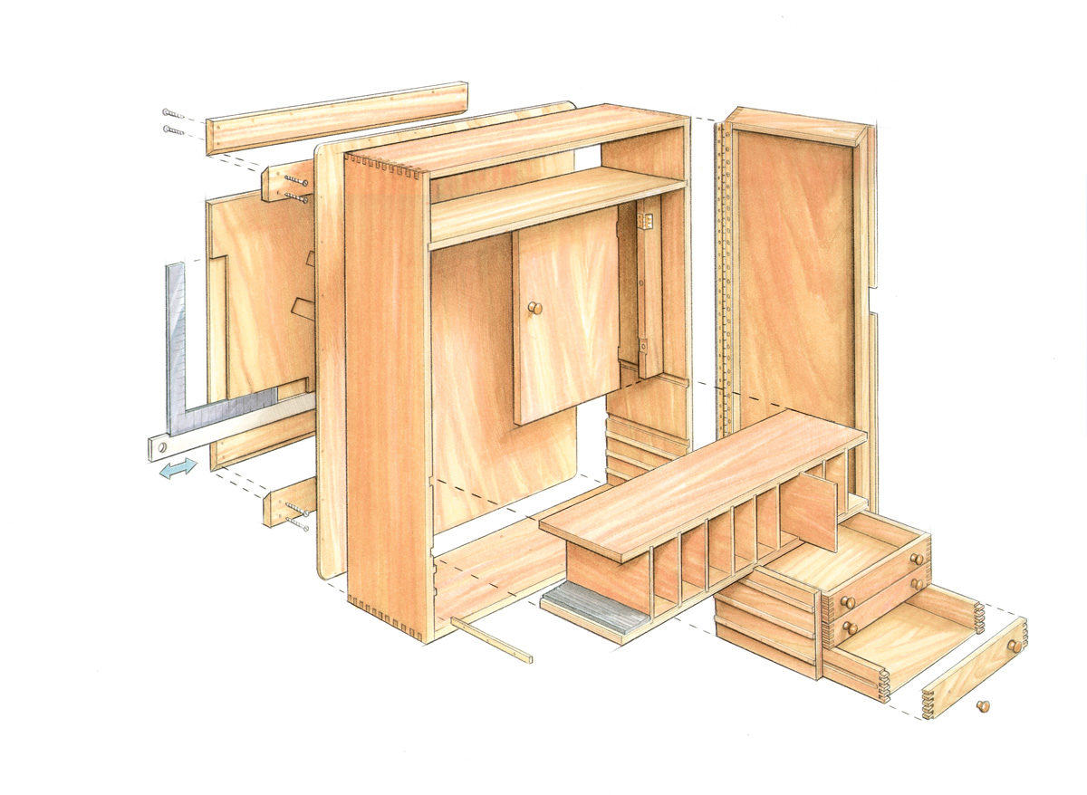 Quick to Build Tool Cabinet - FineWoodworking