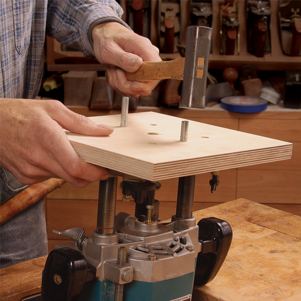 SelfCentering Mortising Base for the Router FineWoodworking